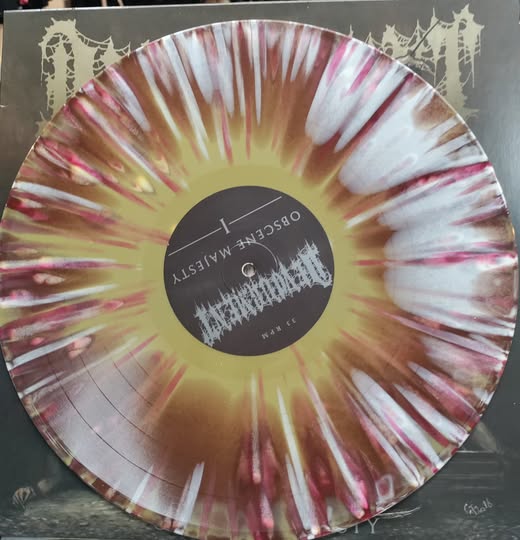 DEVOURMENT Obscene Majesty Tri Color SPlatter 2023 LP $25.00 USED RECORDS PUNK INDIE METAL