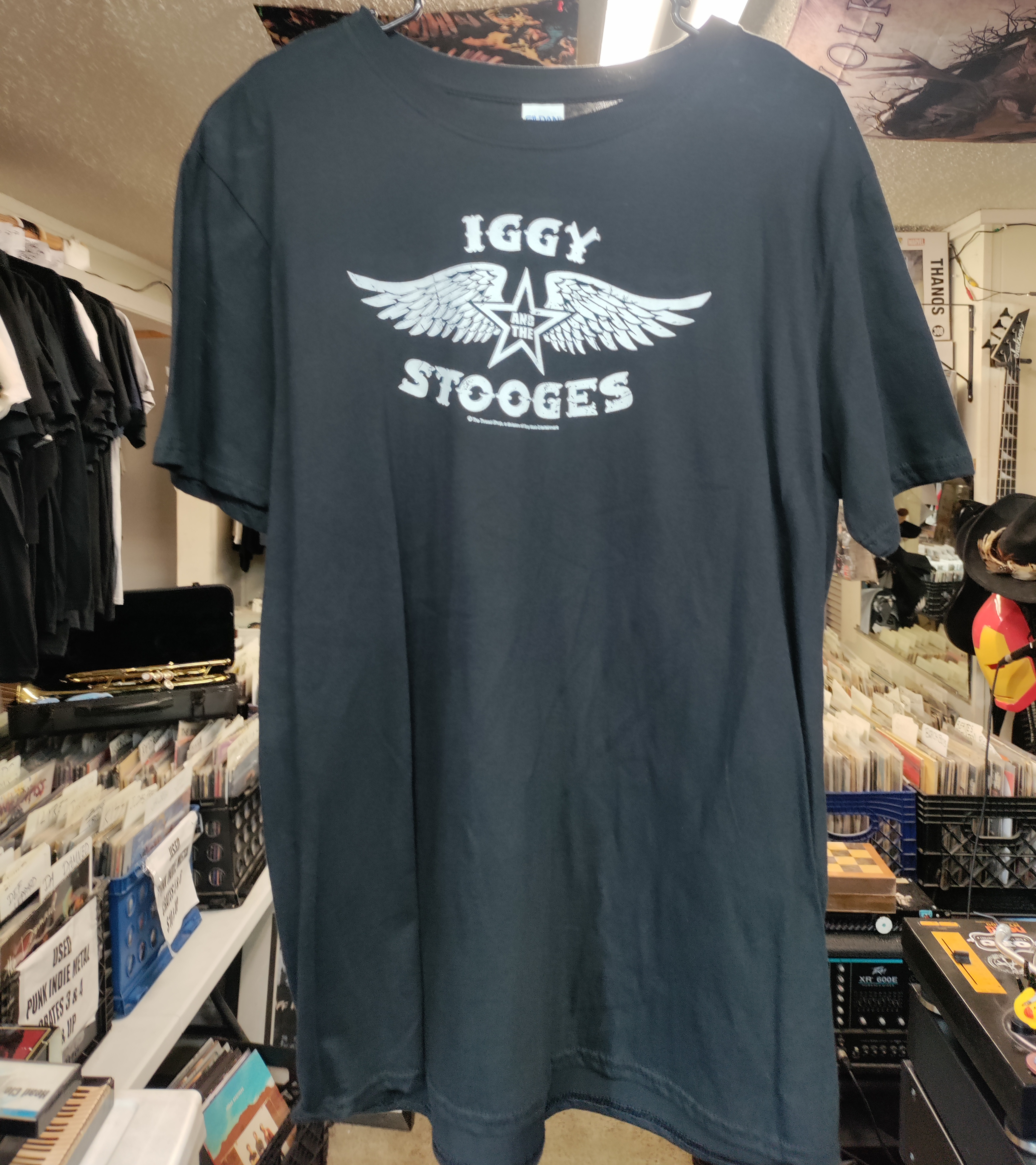 Iggy & The Stooges Wings Logo Tshirt Large NEW