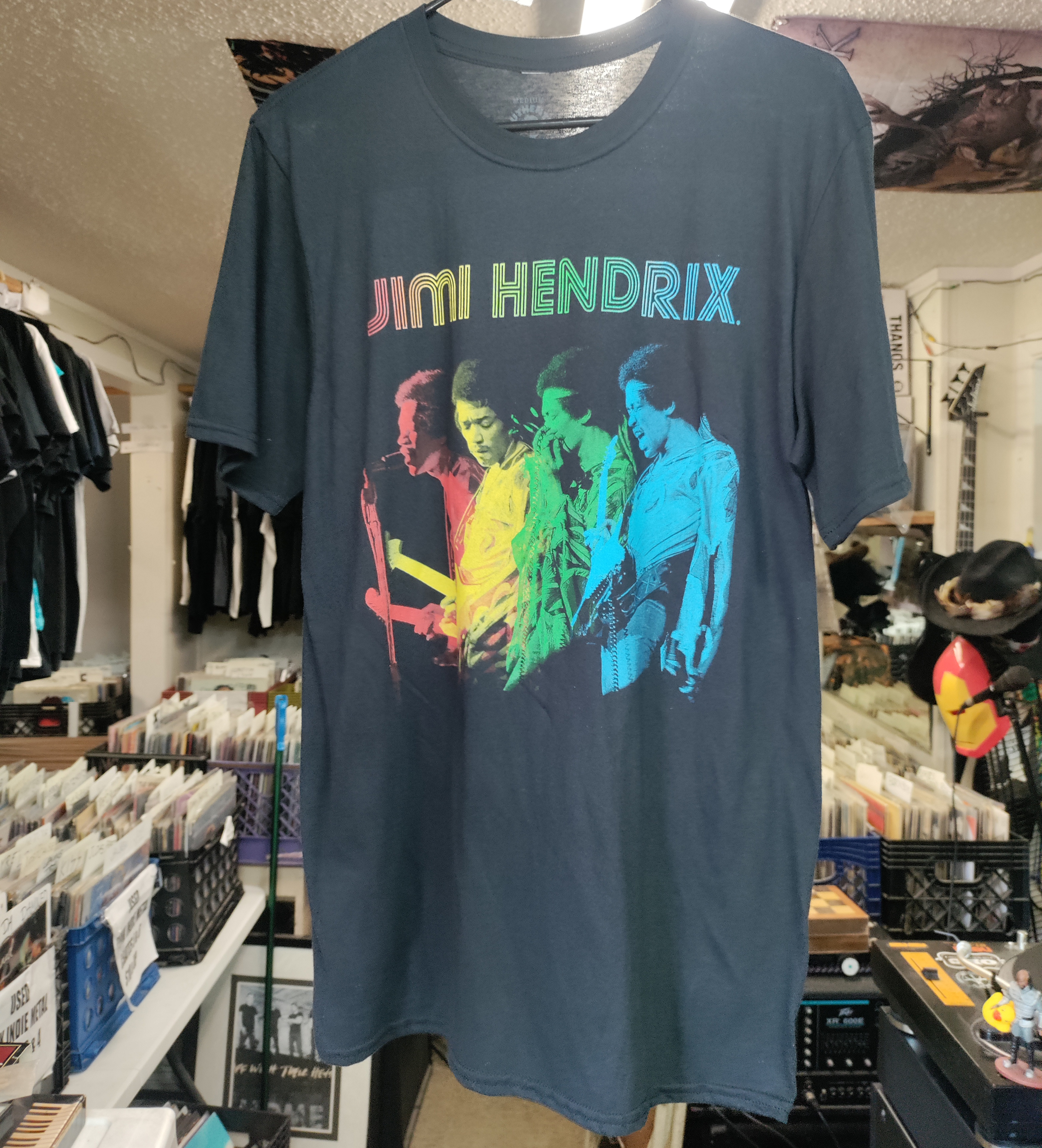 Jimi Hendrix 4 Color Tshirt Large NEW