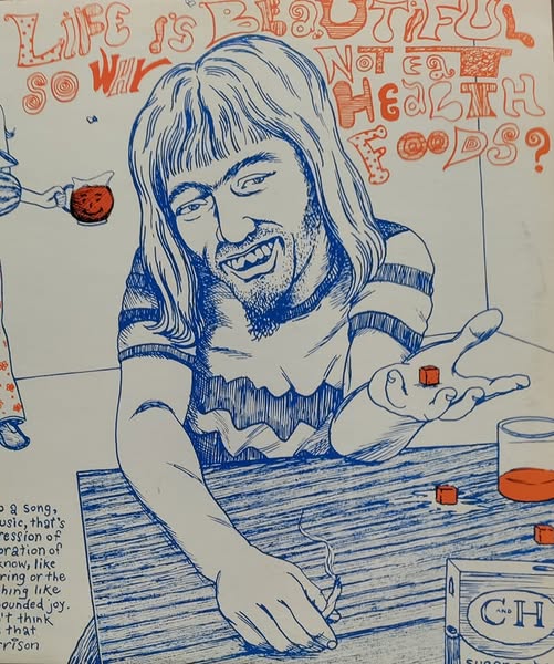 LIFE IS BEAUTIFUL SO WHY NOT EAT HEALTH FOOD 1983 LP $65.00 USED COLLECTORS VINYL