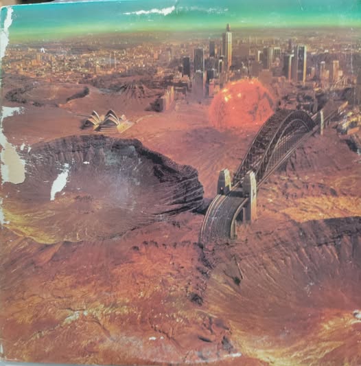 MIDNIGHT OIL REd Sials In the Snset LP $25.00 USED RECORDS PUNK INDIE METAL