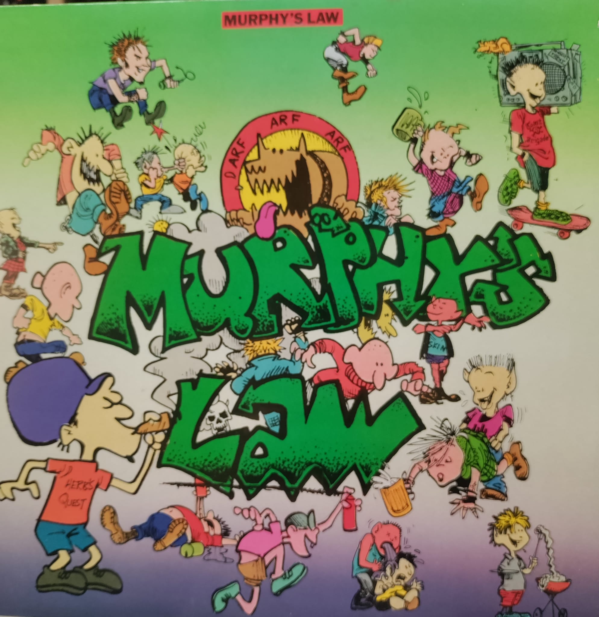 MURPHYS LAW s/t GReen Vinyl 1986 Profile Records LP $65.00 USED COLLECTORS VINYL