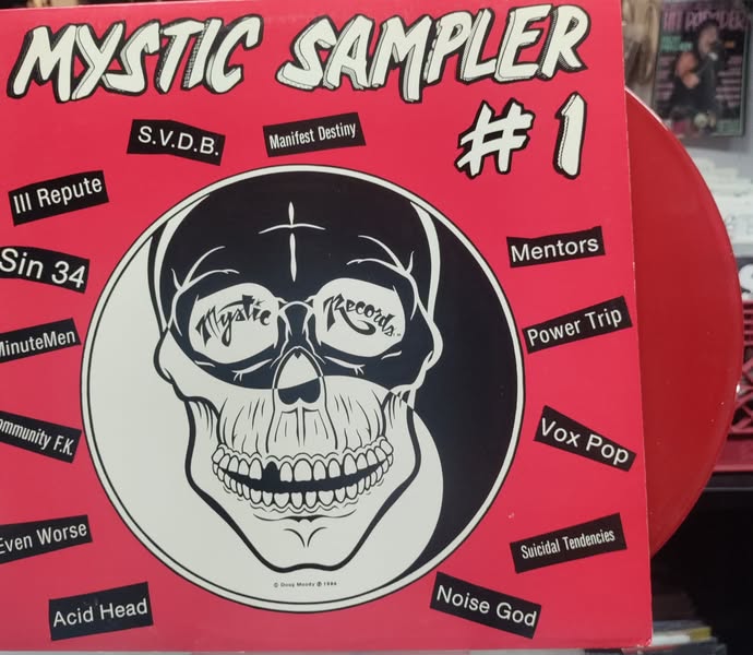 MYSTIC SAMPLER #1 1984 RED VINYL COMPILATION LP $60.00 USED COLLECTORS VINYL