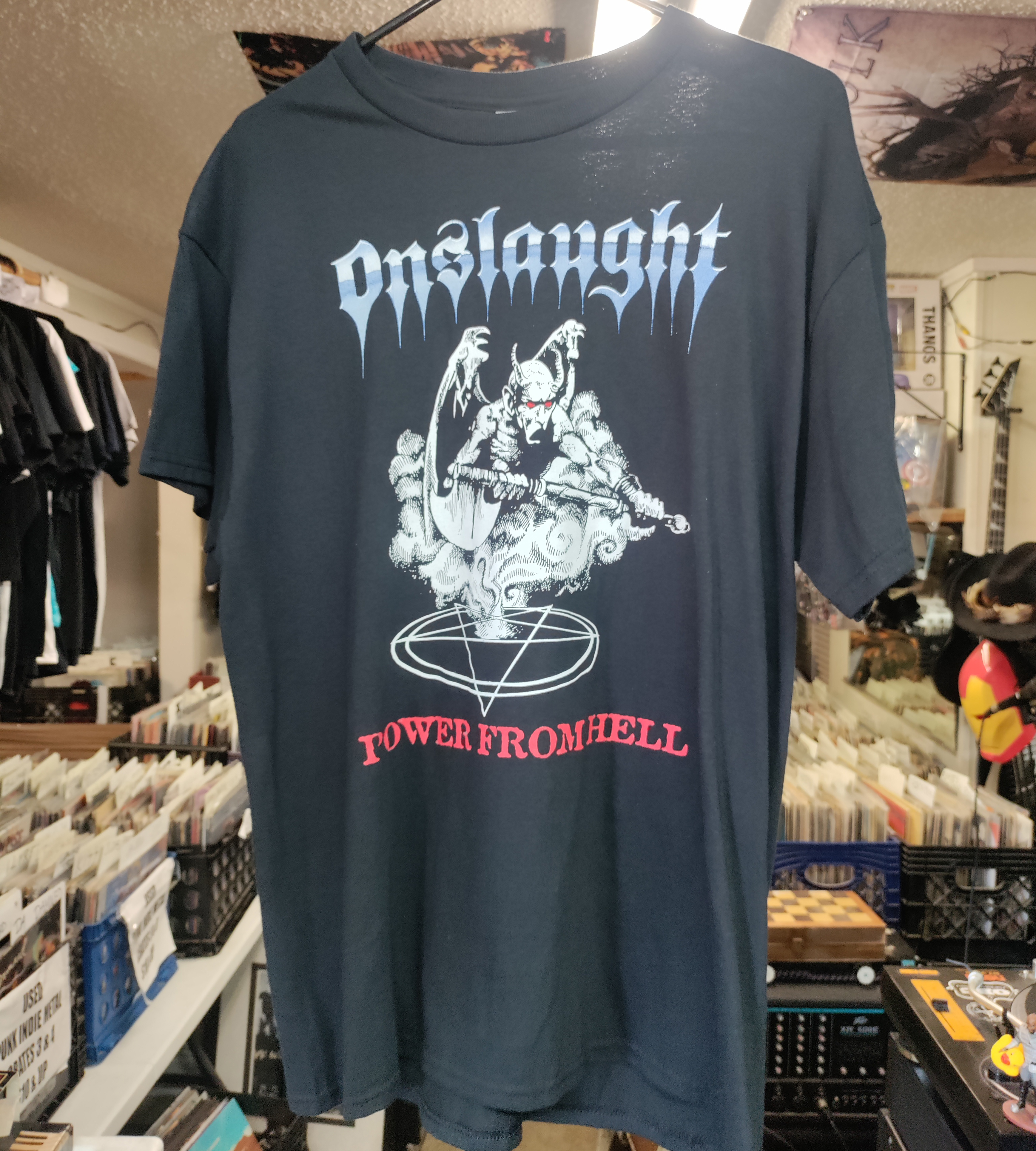 Onslaught Power From Hell Tshirt Large NEW