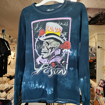 Poison Skull Long SLeeve Tshirt Small USED
