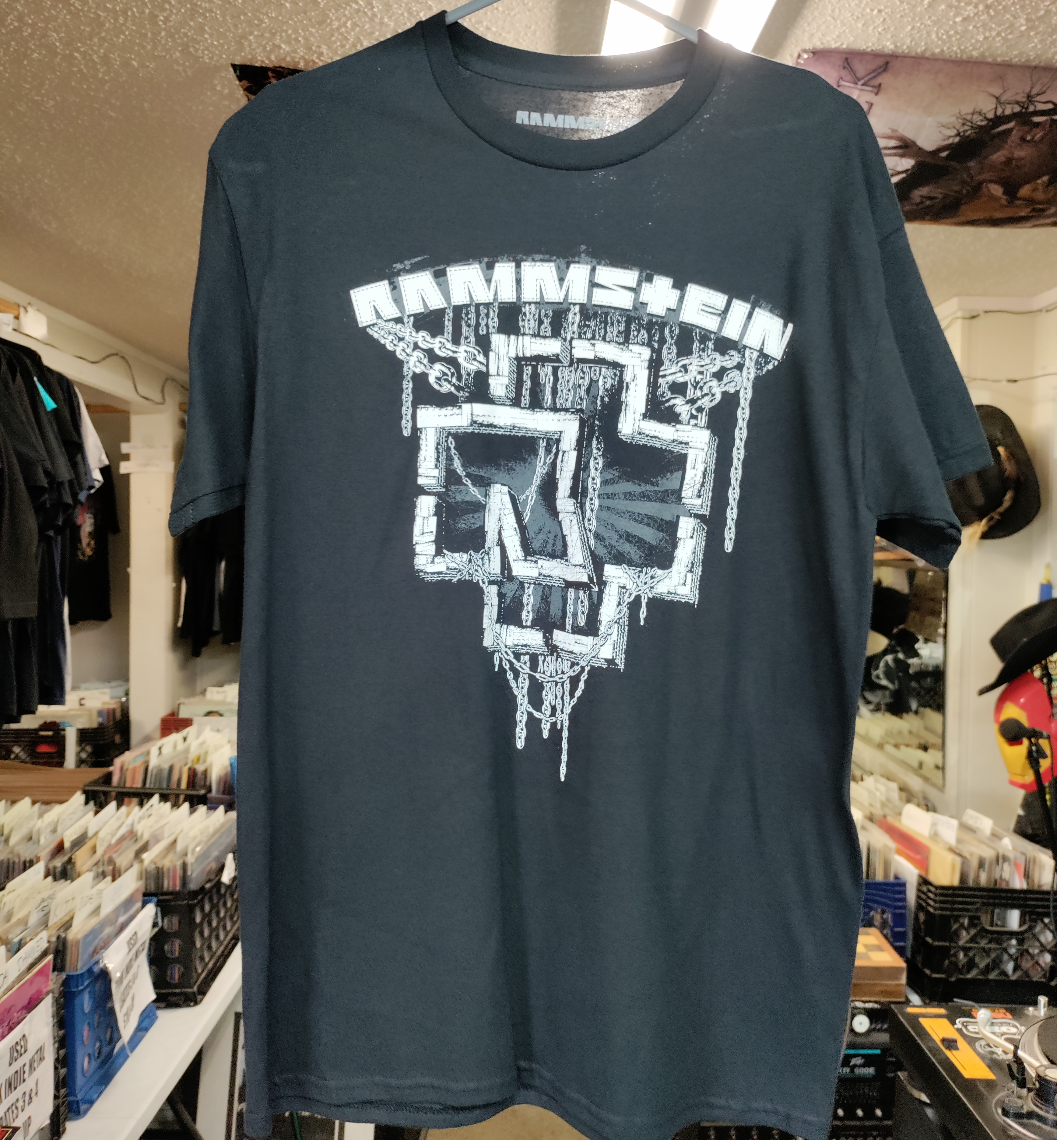 Rammstein Chains Logo Tshirt Medium NEW