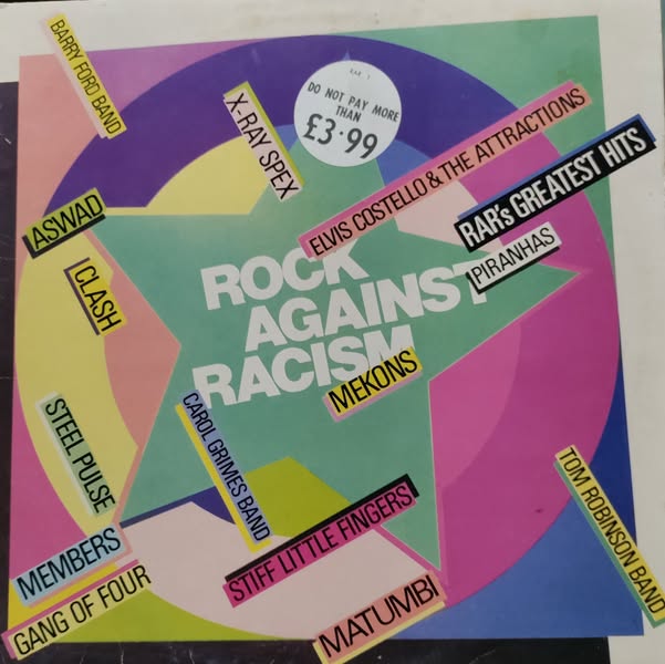 ROCK AGAINST RACISM 1980 UK PRESS Compilation LP $35.00 USED RECORDS PUNK INDIE METAL