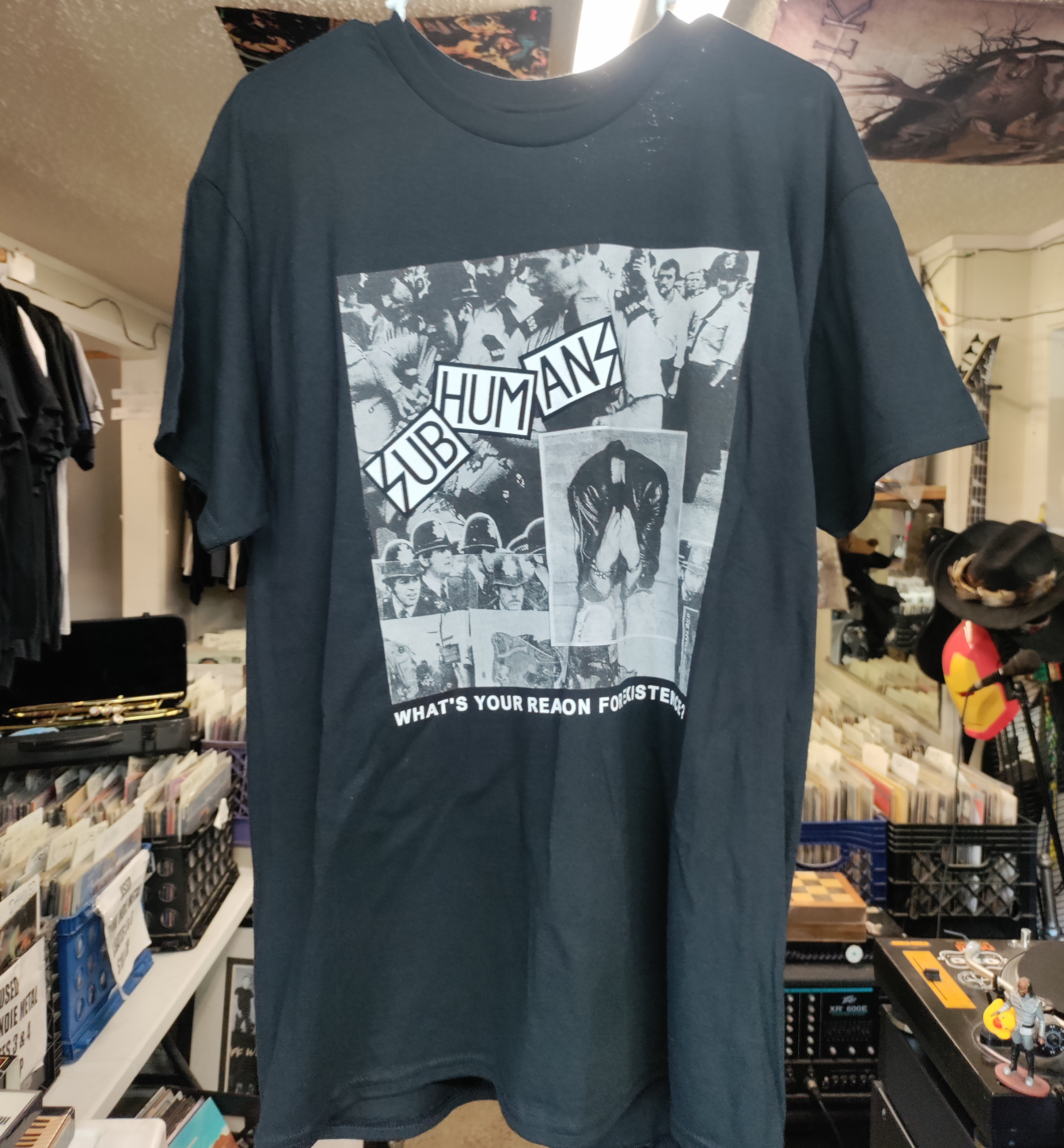 Subhumans Whats Your Reason For Existence Tshirt Large NEW